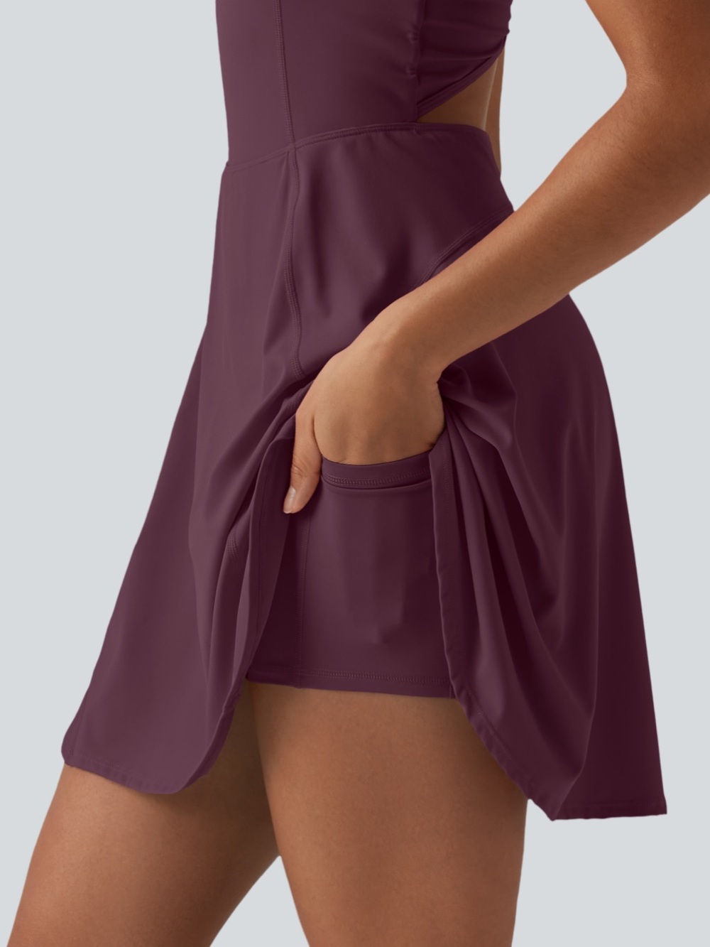 NEW SoftlyZero Airy 2-in-1 Cool Touch Mini Dance Active Dress Halara - Picture 3 of 7